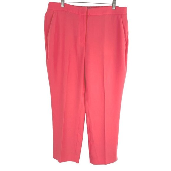 J.‎ Crew Pull On Easy Pants Matte Crepe Size 16 Pink Straight Leg NWT PT-1916 - Picture 1 of 11